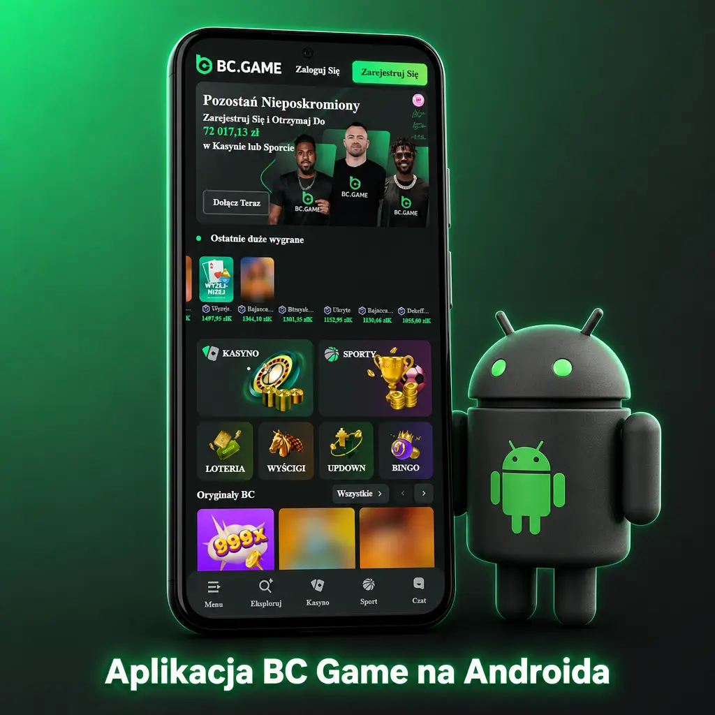 Aplikacja BC Game na Androida – bezpłatne pobieranie, zakłady sportowe i gry kasynowe bez przeglądarki