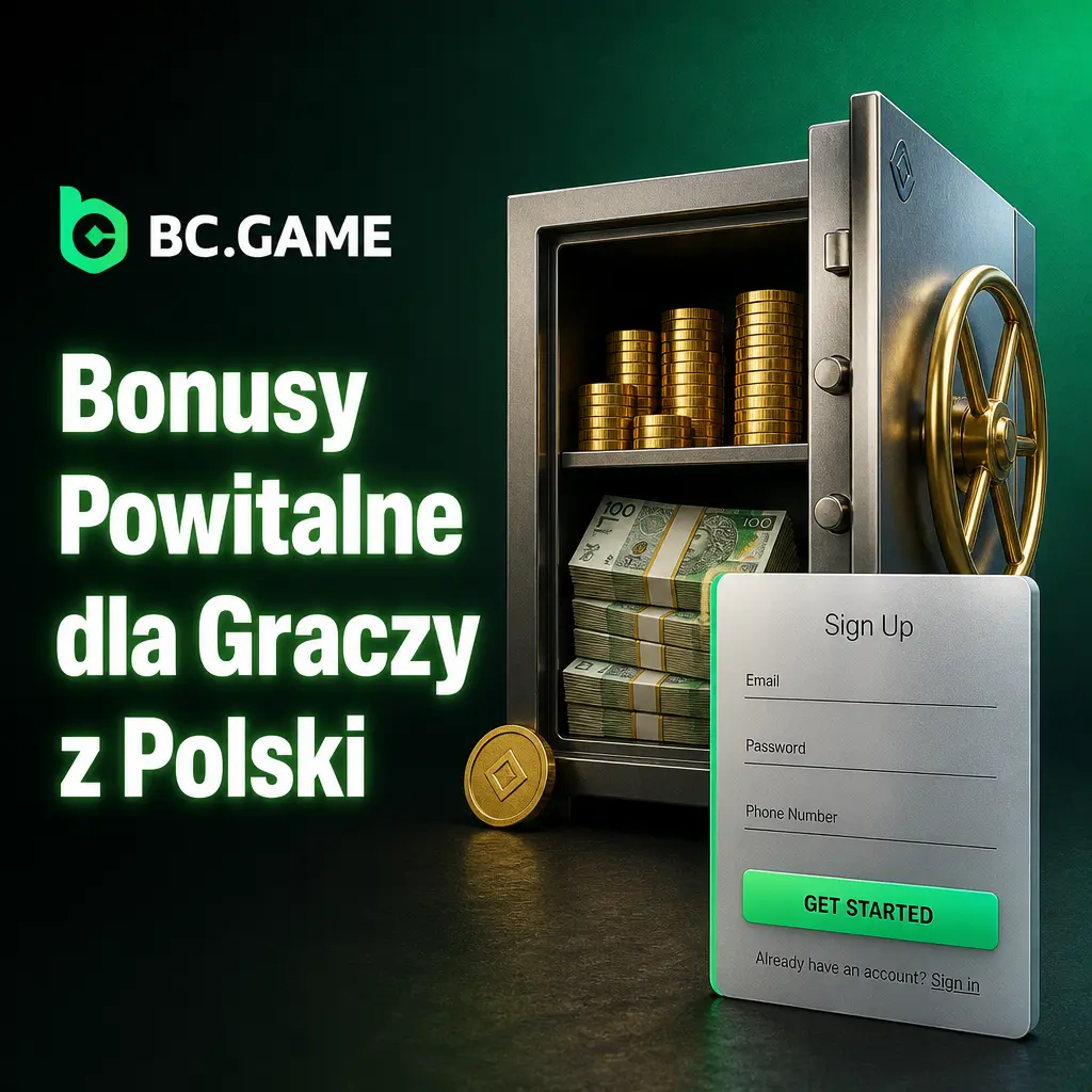 Bonus powitalny BC Game: 180% dopasowania depozytu i 40% RakeBack dla graczy z Polski, wpłata od 20 PLN.