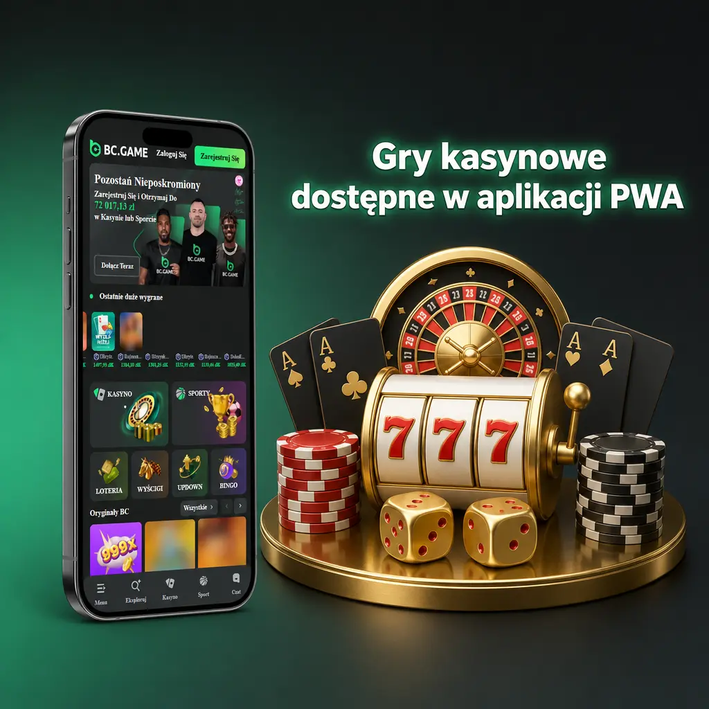 Gry kasynowe w aplikacji PWA BC Game: Crash, Dice, Plinko, Aviator, Sweet Bonanza i inne popularne tytuły