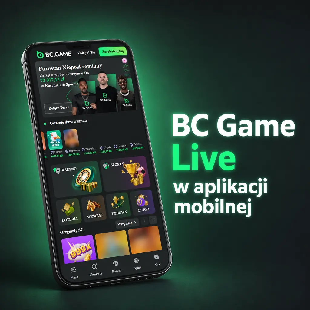 BC Game Live Casino w aplikacji mobilnej – ruletka, blackjack i Crazy Time na Androidzie oraz w przeglądarce iOS
