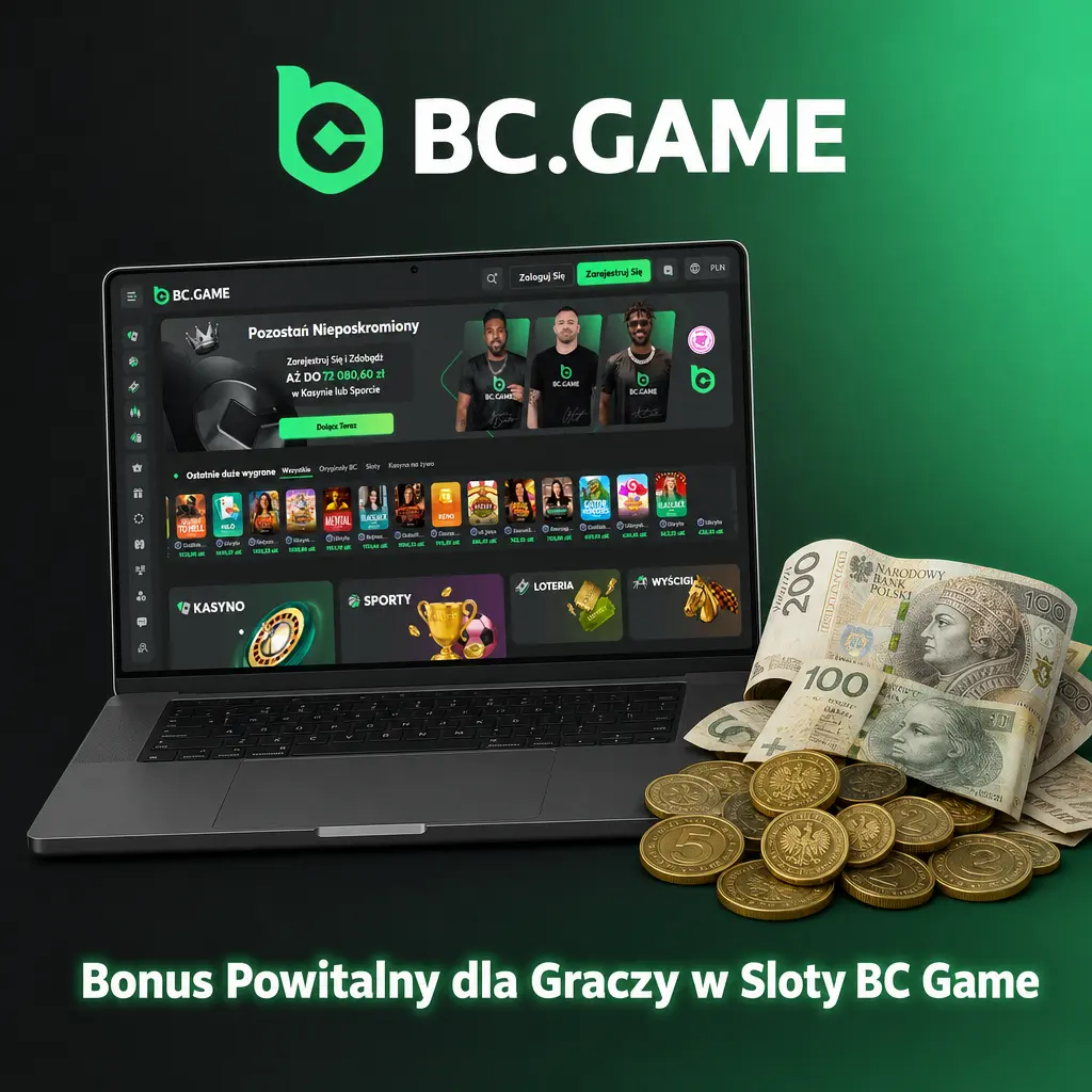 Bonus powitalny BC Game dla graczy slotów: 180% do depozytu plus 40% rakeback przy minimalnej wpłacie 20 PLN.