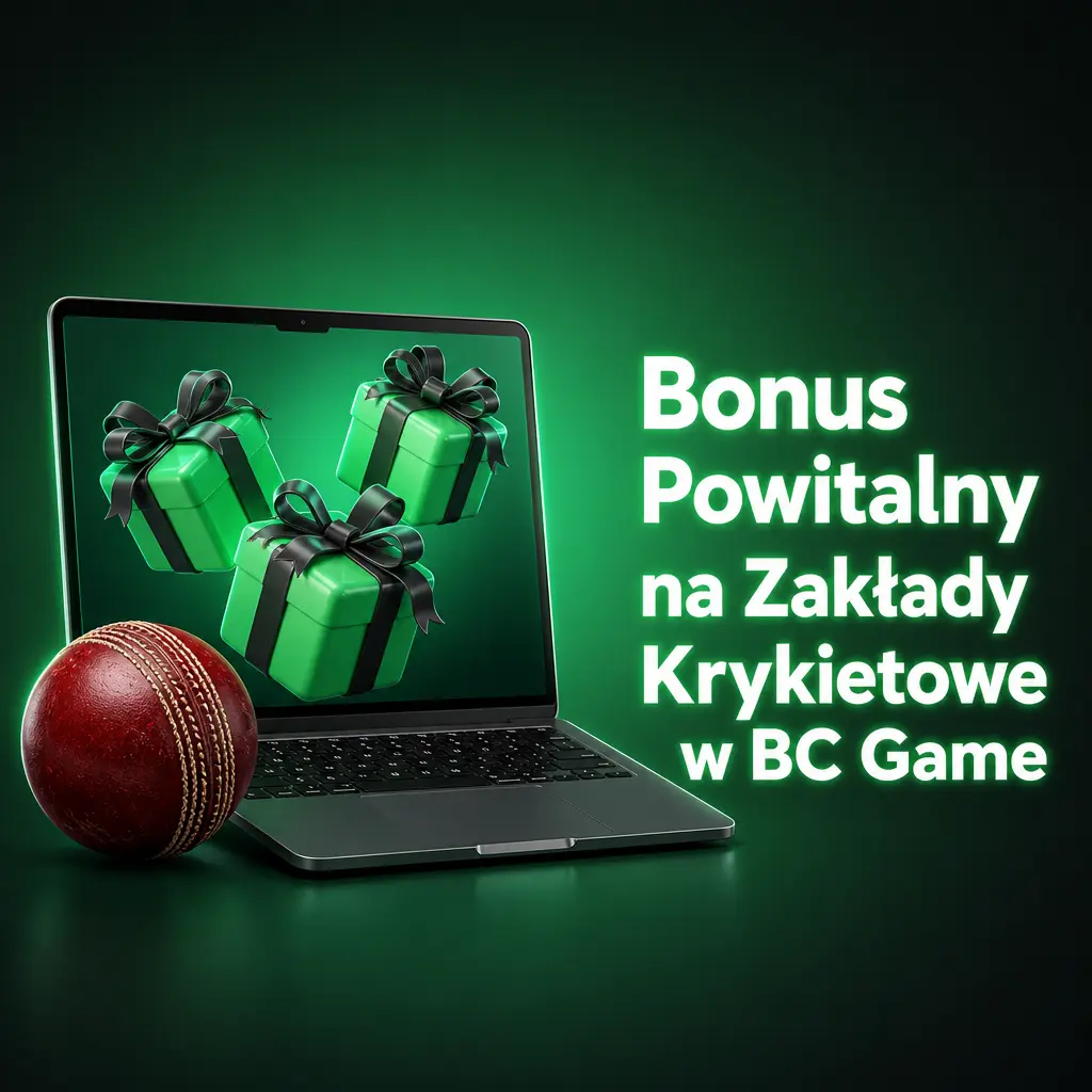 Bonus powitalny 180% + 40% RakeBack na zakłady krykietowe w BC Game dla nowych graczy z Polski po pierwszej wpłacie od 20 PLN.
