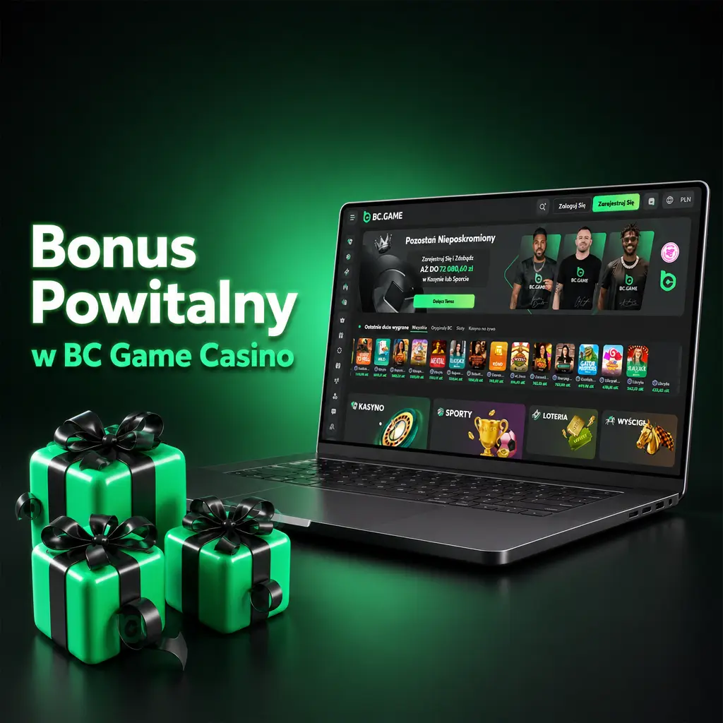 Bonus powitalny 180% + 40% Rakeback w BC Game Casino dla graczy z Polski po pierwszej wpłacie od 20 PLN