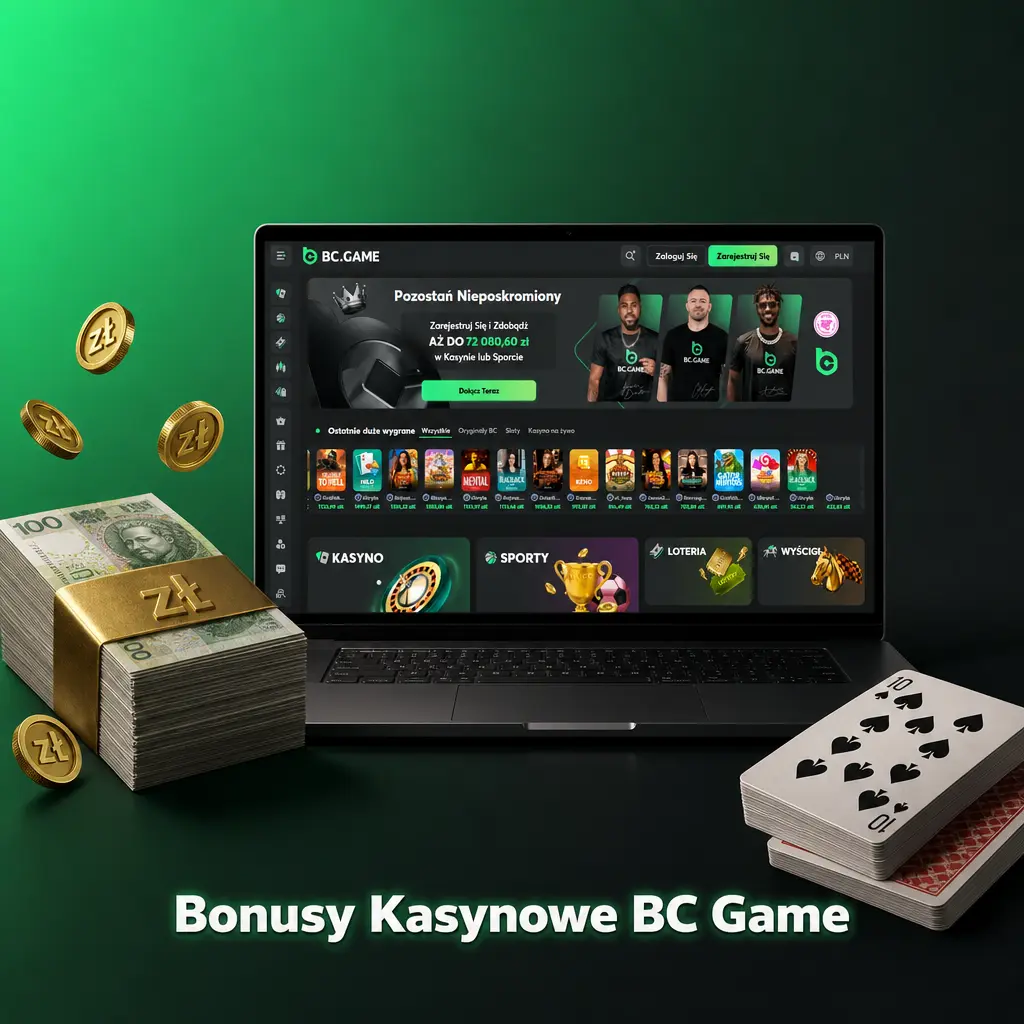 Bonusy kasynowe BC Game: powitalny 180%, reload, cashback za straty i turniej Drops & Wins z pulą 2,5 mln USD.