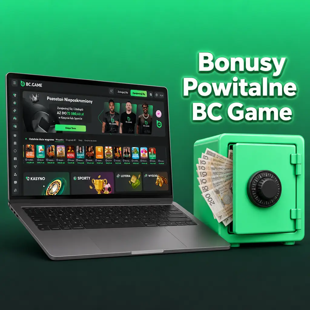 Bonus powitalny BC Game: 180% do depozytu i 40% dożywotni rakeback, min. wpłata 20 PLN, wymagany obrót 30x.
