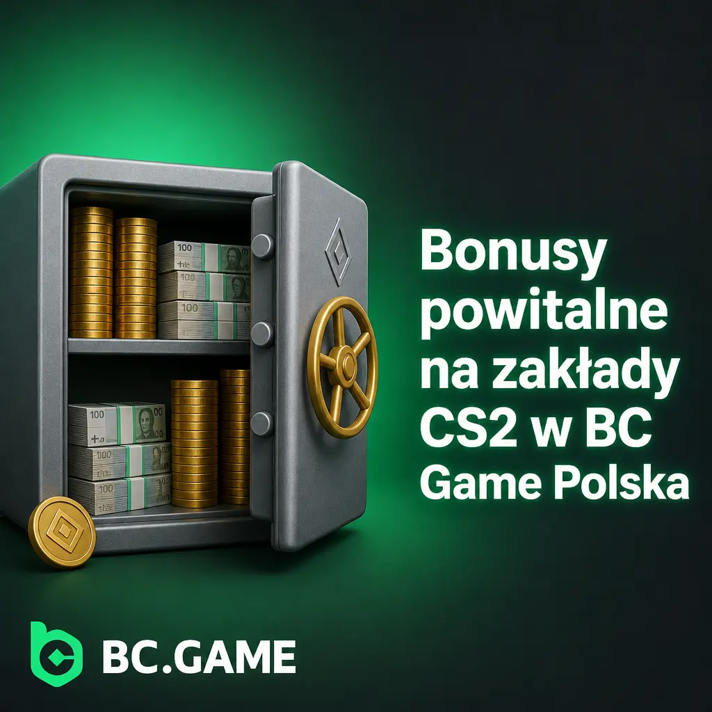 Bonus powitalny 180% + 40% RakeBack na zakłady CS2 w BC Game Polska od depozytu 20 PLN