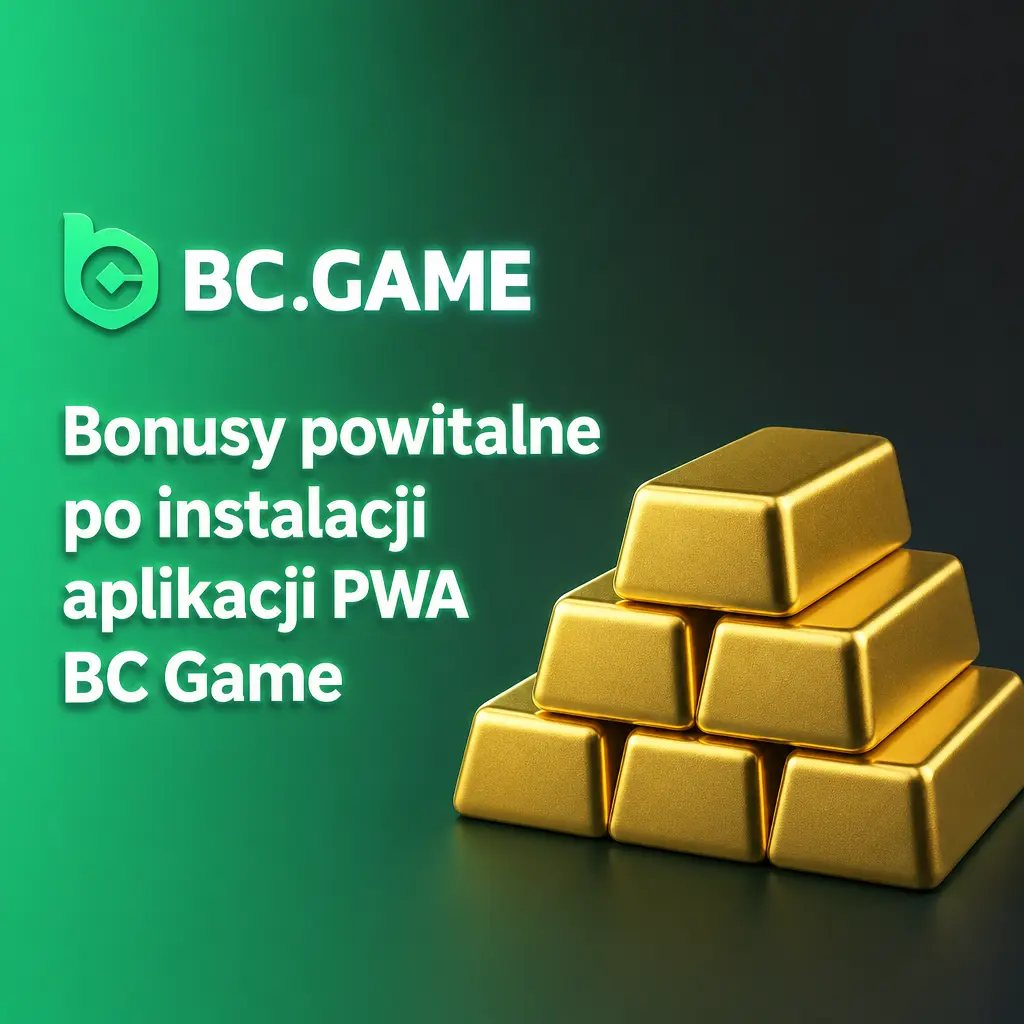 Bonus powitalny BC Game po instalacji PWA: 180% od depozytu i 40% Rakebacku dla graczy z Polski