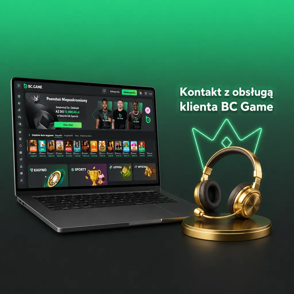 Kontakt z obsługą klienta BC Game: czat na żywo, e-mail, Telegram i centrum pomocy dla graczy