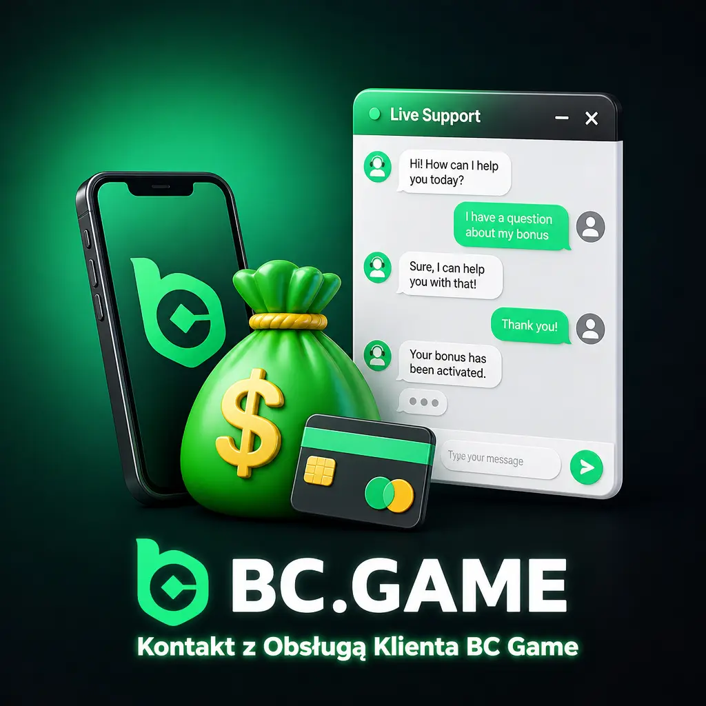 Kontakt z obsługą klienta BC Game: czat na żywo, Telegram, e-mail i centrum pomocy dostępne całą dobę