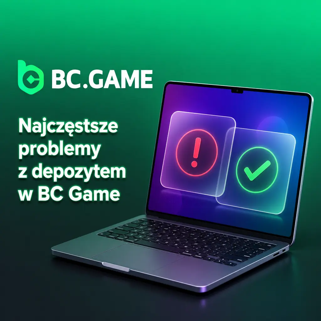 Najczęstsze problemy z depozytem w BC Game: błędy BLIK, kryptowalut, brak KYC i niska kwota wpłaty – jak je rozwiązać.