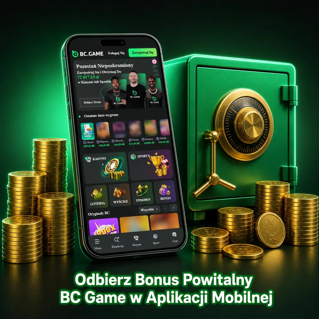 Bonus powitalny BC Game dostępny w aplikacji mobilnej na Android i iOS – zarejestruj się i odbierz ofertę