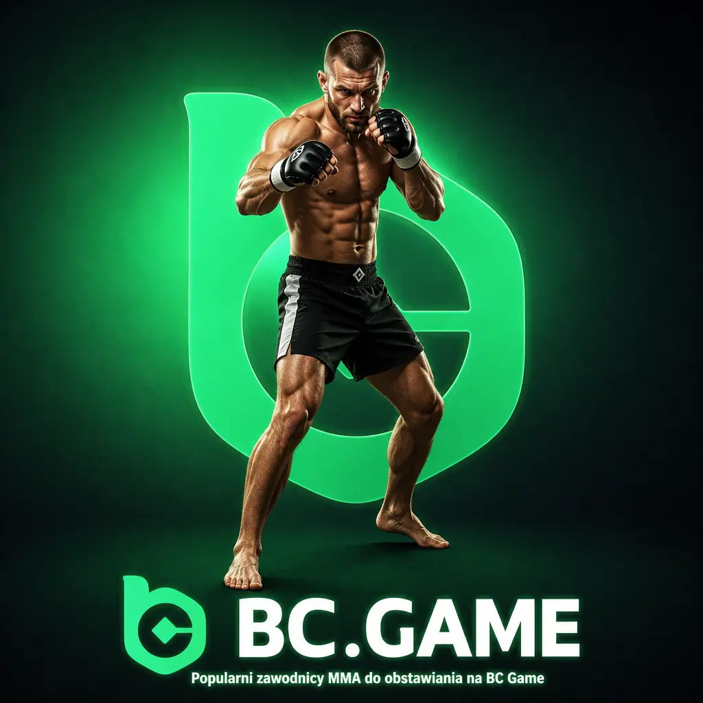 Popularni zawodnicy MMA UFC do obstawiania na BC Game - mistrzowie wagowi oraz polscy zawodnicy jak Błachowicz i Tybura.