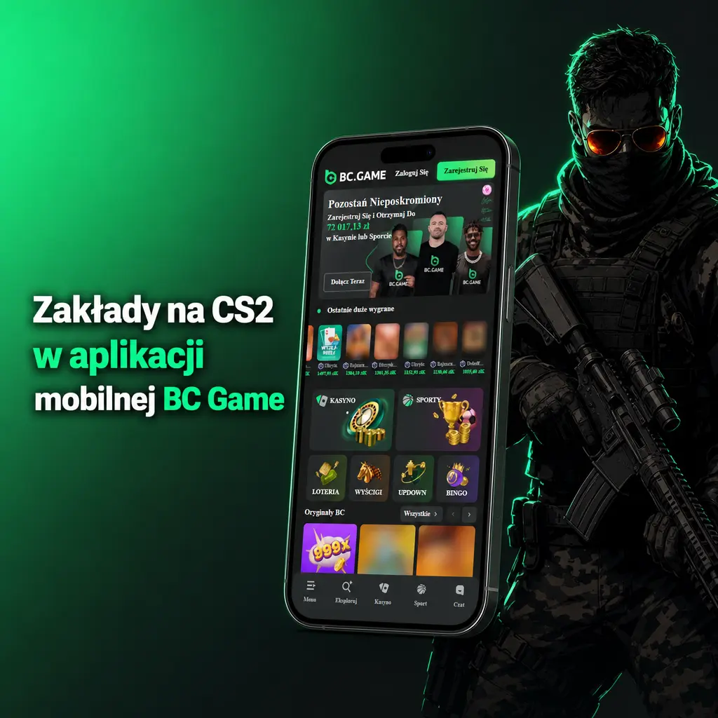 Zakłady na CS2 w aplikacji mobilnej BC Game na Androida i iOS – szybki dostęp do meczów eSportowych